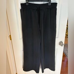 All in Motion Black Sandwash Wide Leg Pants